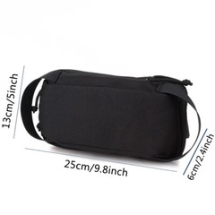 Black Shoulder Bag Tactical Waist Bag Casual Crossbody Portable Miscellaneou Bag