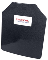 Level III AR500 Steel Body Armor Single 10×12 Curved Plate Base Coated