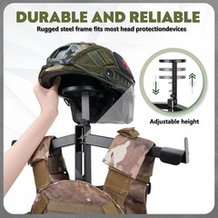 Heavy Duty Steel Tactical Gear Stand – Adjustable Organizer for Gear Display
