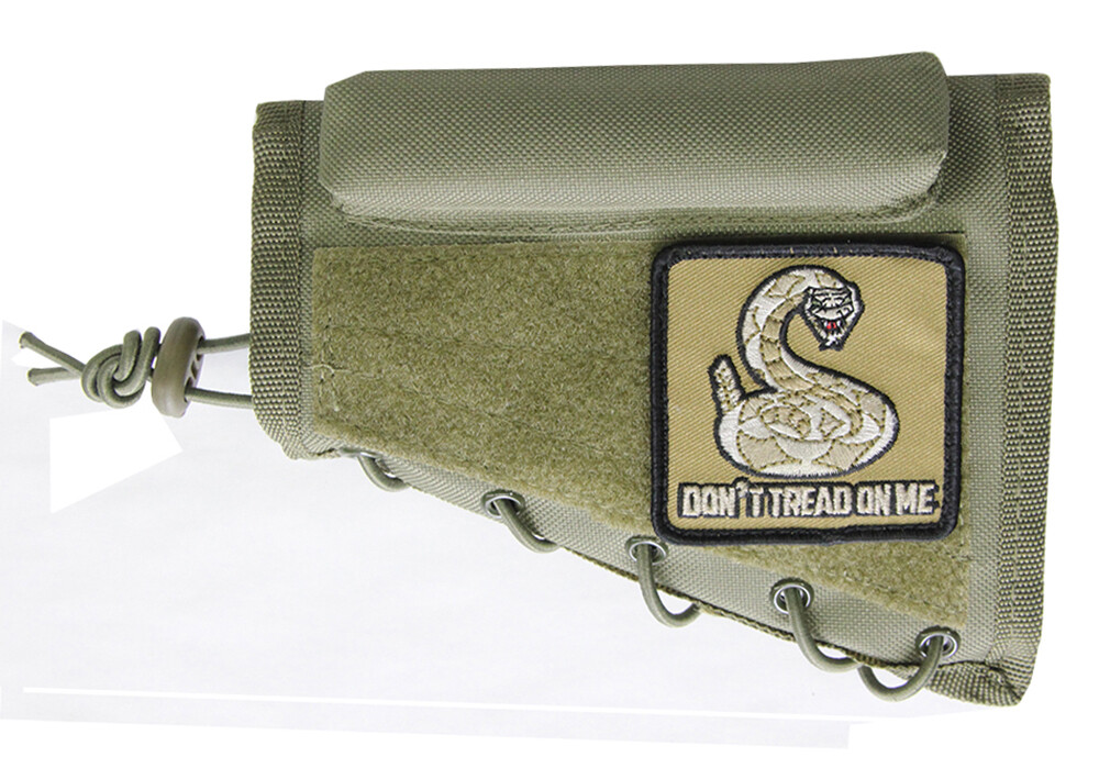Green Cheek Rest + Dont Tread On Me Patch For Remington 597 700 770 Mossberg ATR