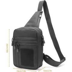 Tactical Sling Backpack Cross Body Bag for Pistol Chest Shoulder Handgun Carrier