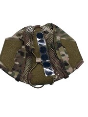 Agilite Tactical Gear Bag Green Camo Nylon One Size Hook Loop Helmet Rear Pouch