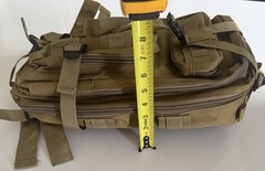 New Tan Tactical MOLLE Backpack Nylon Daypack Flat Dark Earth Military Style