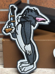 Tactical Morale Patch – Embroidered Tom & Jerry Patch Set – Hook Loop Gun Patch