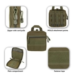 Tactical MOLLE Multifunctional Waist Bags EDC First Aid Kit Organizer Waist Pack