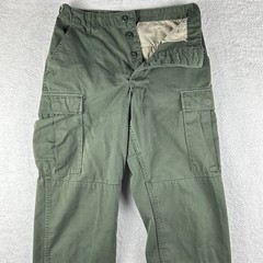 Propper BDU Trouser Pants Button Fly Olive Green Military Cargo 30X34 Y2K