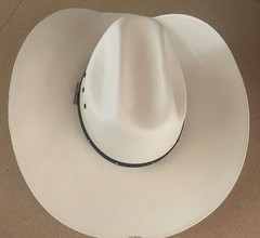 Justin Moore Cowboy Hat Double Barrel Ace Straw 50X #2695 7 1/4 Rare