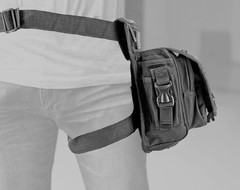 EastWest Tactical Hip Waist Gear Bag Drop Leg Black