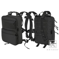 KRYDEX 23L D3 Flatpack Tactical Expandable Backpack MOLLE/PALS Travel Bag Black