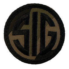 Sig Round Camo Patch with Hook Backing, 2.5″ Diameter
