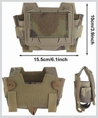Tactical Helmet Battery Pouch Counterweight Pouch Helmet Battery Pack – Khaki