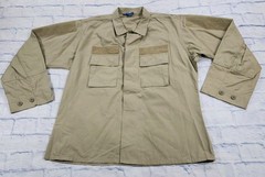 Propper BDU Coat Shirt MENS SIZE L REG Beige Ripstop Utility Uniform Tactical