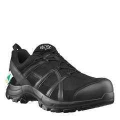 HAIX 42.1 Low Black Eagle Safety Boot, 9US, Wide, Black, 9, 610013W-9