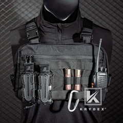 KRYDEX Chest Bag Chest Recon Bag Tactical Front MOLLE Pack Bag Large Capacity