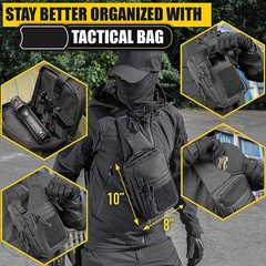 Tactical Quick Access Concealed Carry Pistol Bag Gun Holster Crossbody Sling Bag
