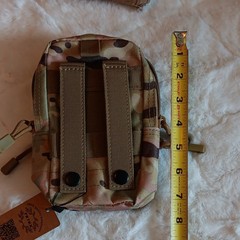 FRTKK Multicam MOLLE Tactical Utility Pouch Zip Closure Small 7×5 in