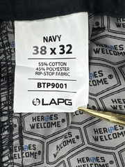 LAPG Tactical Men’s Pants 38×32 Navy Blue Ripstop Core Cargo Gusseted Police NEW