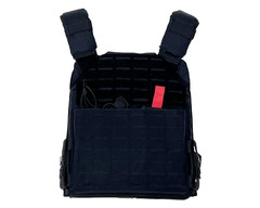 VISM Laser Cut Plate Carrier Vest w/ Kangaroo Pouch 10×12 MED-XL Tactical BLACK