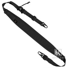 KRYDEX Tactical Sling 2 / 1 Point Shoulder Strap Padded Shooting Sling Black