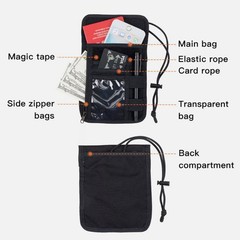 Tactical Travel Pouch Neck Wallet Passport Holder Organizer Case for Women & Men