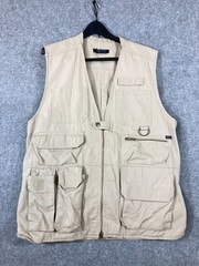 5.11 Tactical Concealed Carry Vest Mens L Khaki Beige Hunting Weapon Zip Pockets