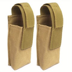 2pcs Tactical Nylon Sheaths for Hunting Fishing First Aid Kit Black