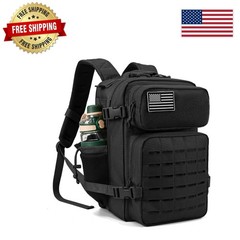 Lightweight 25L Military Rucksack with Padded Straps & Multi-Compartment Design