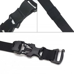 2 Pcs Tactical Molle System Backpack Straps – Adjustable 20.8″ 4 PCS, Black