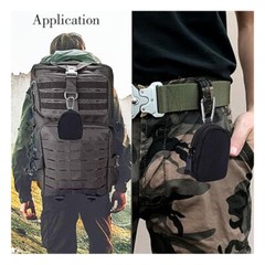 Tactical Mini Coin Pouch EDC Utility Belt Waist Bag Tool Gadget Organizer Pack
