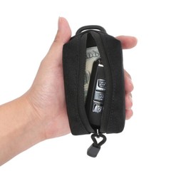Tactical Mini Compact Molle Pouch Wallet Key Bag Coin Purse EDC Zipper Waist Bag