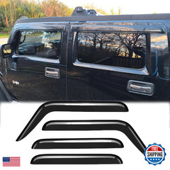 Vicojetor 94329 Rainproof Side Window Wind Deflectors For 2003-2009 Hummer