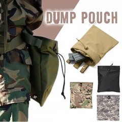 Tactical Hunting Molle Drawstring Pouch Large Folding Recycling Bag Garbage Bag