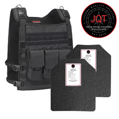 Level RF1 and RF2 AR700 Steel Body Armor Kit with Tactical Vest Plate Carrier