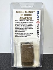Blue Force Gear SOC-C Sling HK Hook Adapter – Coyote Brown SOC-C-HK-CB