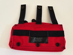 PROTECH SAFARILAND Utility Pouch TP19B Red 4’X8″ Horizontal MOLLED Double Zip