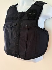 SAFARILAND U1 Clean Uniform Shirt Armor Carrier Front Open 2 Pocket Medium Navy