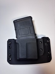 Black Kydex Tactical Rifle Magazine Pouch Holder, no magazine