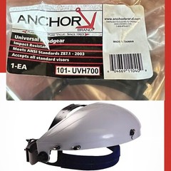 Anchor Headgear w Ratchet Adjustment ABS Plastic Gray UVH700 Use W/ Anchor Visor