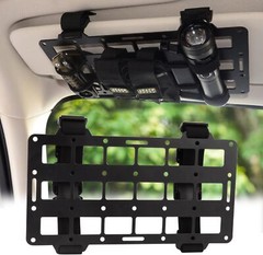 Vehicle Molle Visor Organizer,Tactical Rigid MOLLE Panel,Car Sun Visor Organizer