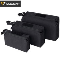 IDOGEAR Tactical Accessory Pouch 3PCS Zipper EDC Pouch Admin Tool Storage Bag RG