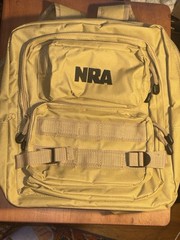 NRA Tactical Backpack Khaki Multi-Pocket Hunting Outdoor Gear Bag