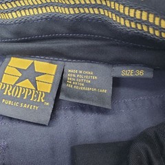 Propper Public Safety Cargo Pants Mens 36 Blue Teflon Water Repellent Tactical