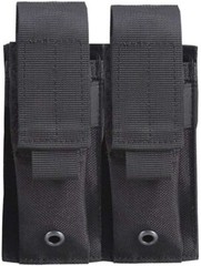 Tactical Molle 9mm Double Mag Ammo Pouch Military Pistol Open-Top Magazine Pouch