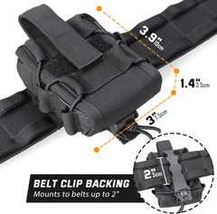 Molle Handcuff Holster, Duty Belt Handcuff Pouch for Police Vest, Fits Asp