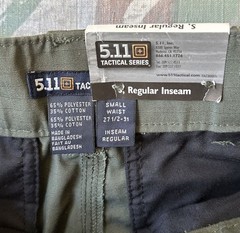 5.11 Tactical Men’s Ripstop Olive Green TDU Cargo Pants Size Small Regular NEW!