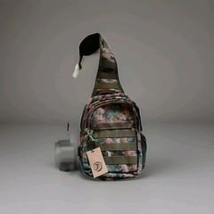 Tactical Camouflage Small Sling Over Shoulder Backpack 13×8 Inches USB Port
