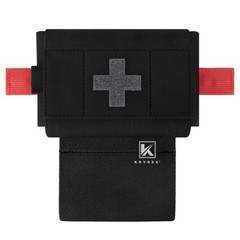 KRYDEX Compact IFAK Trauma MOLLE Pouch w/ Removable TQ Holder for Belt and Vest