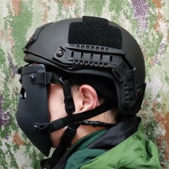 Ballistic IIIA Bullet Proof UHMW-PE Bulletproof Helmet Face Guard Shield Mask