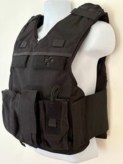 SECOND CHANCE Standard Fix Pocket Tactical Armor Carrier Side Open M/L Black