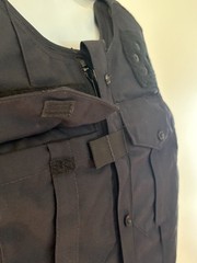 SAFARILAND U1 Clean Uniform Shirt Armor Carrier Front Open 2 Pocket 3XL Navy